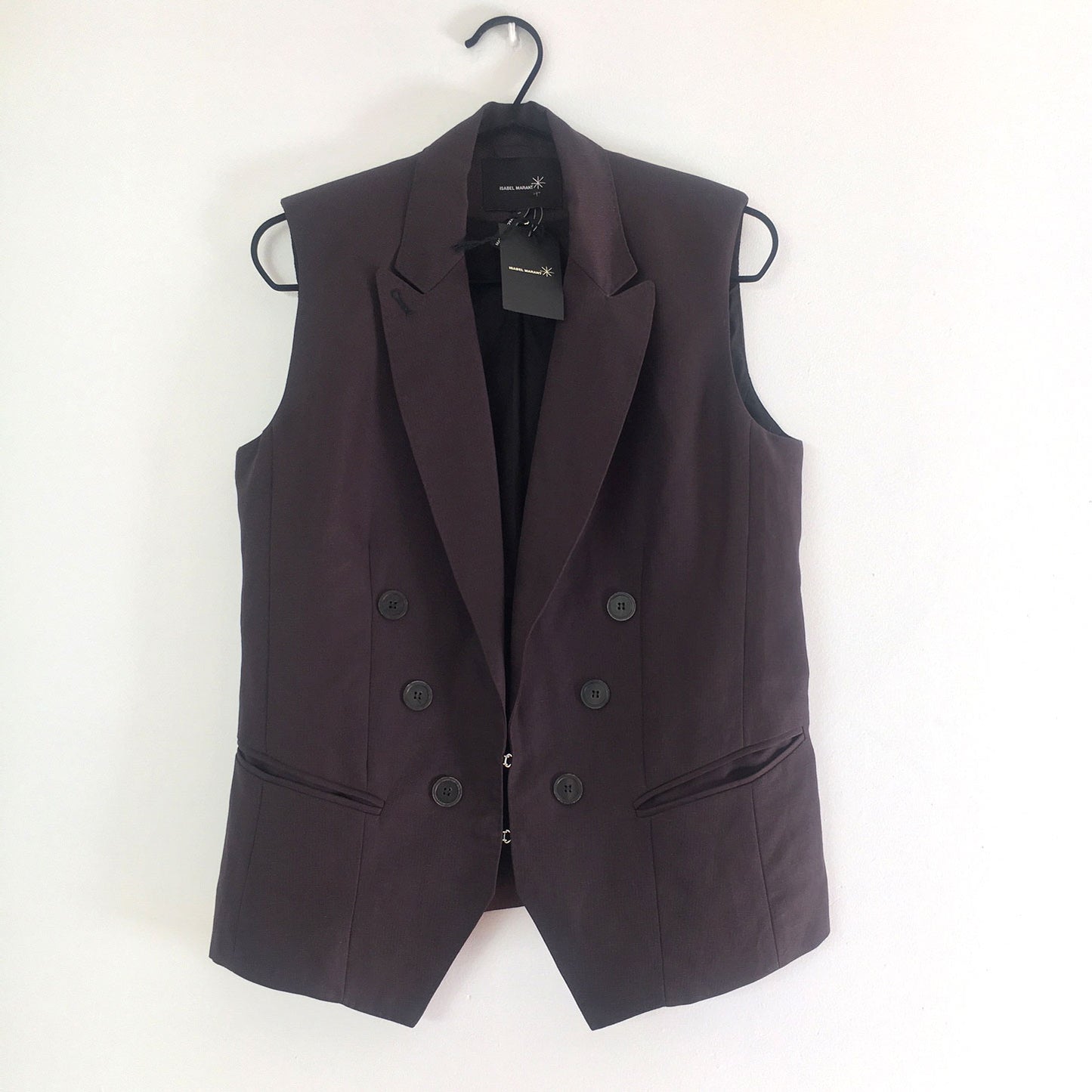 Blazer sans manches "Gould" NWT (2) - Prune