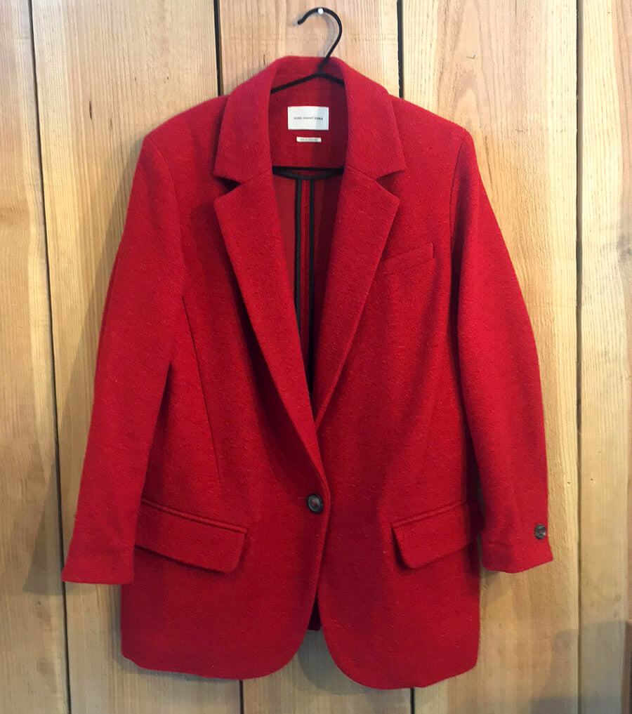 Veste oversized laine