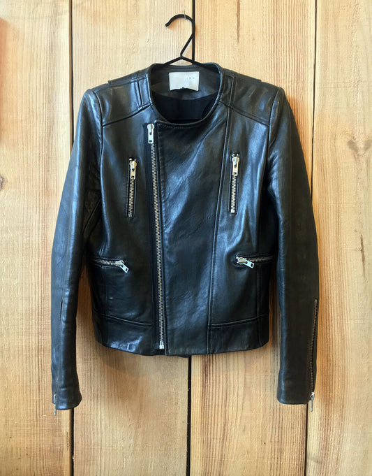 Blouson motard cuir "Isa" (1)