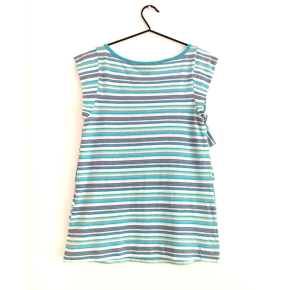 Tee ruffles jersey rayé NW (M)