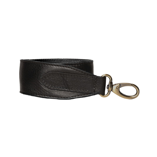 Anse large cuir - Noir