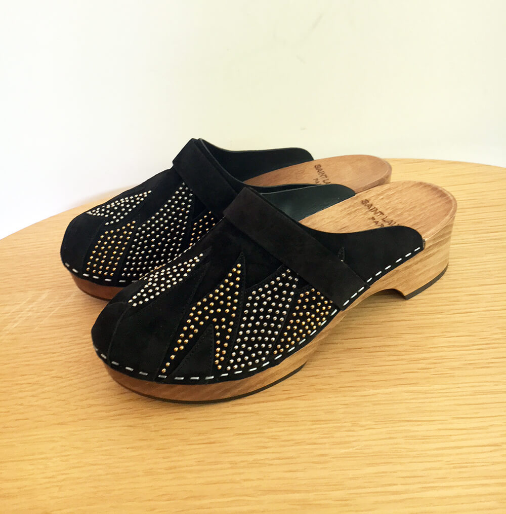 Sabots cuir cloutés NWB (36.5)