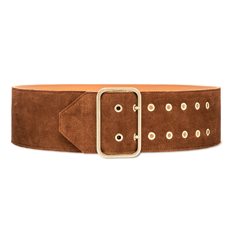 Ceinture "Nelson" cuir Velours Naturel