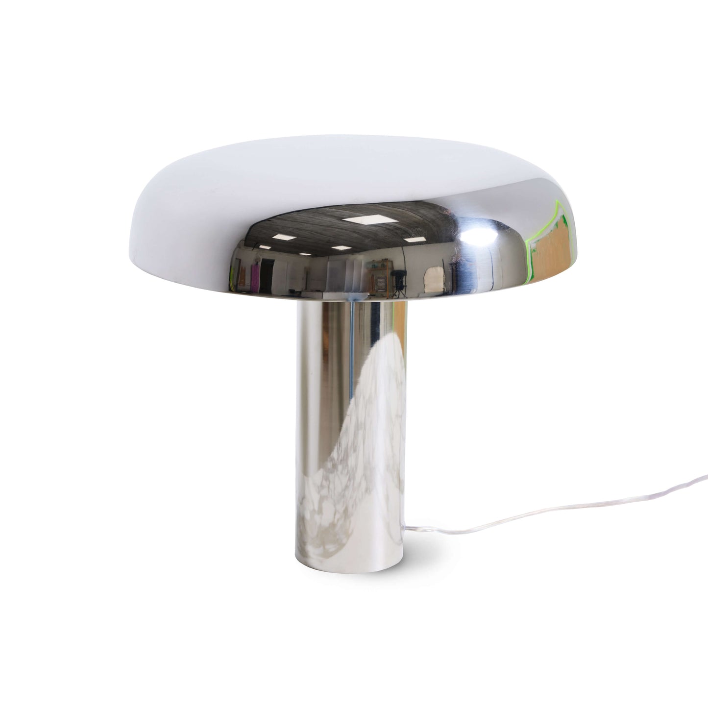 Lampe "Mushroom" chromée