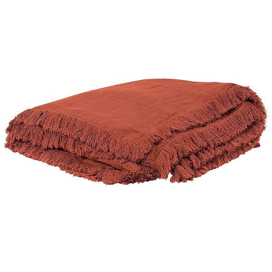 Édredon "Snob.2" lin lavé - Terre brûlée