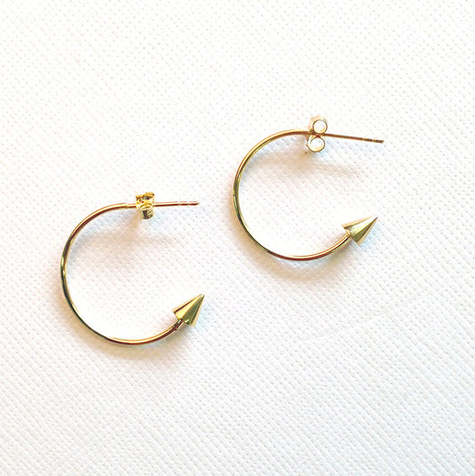 Créoles à pointes - Vermeil