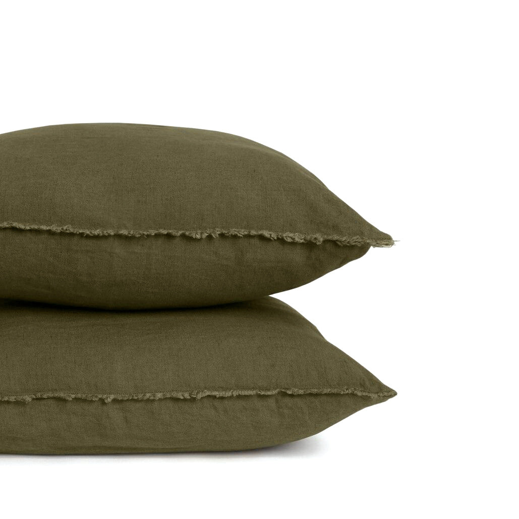 Coussin "Viti" lin lavé