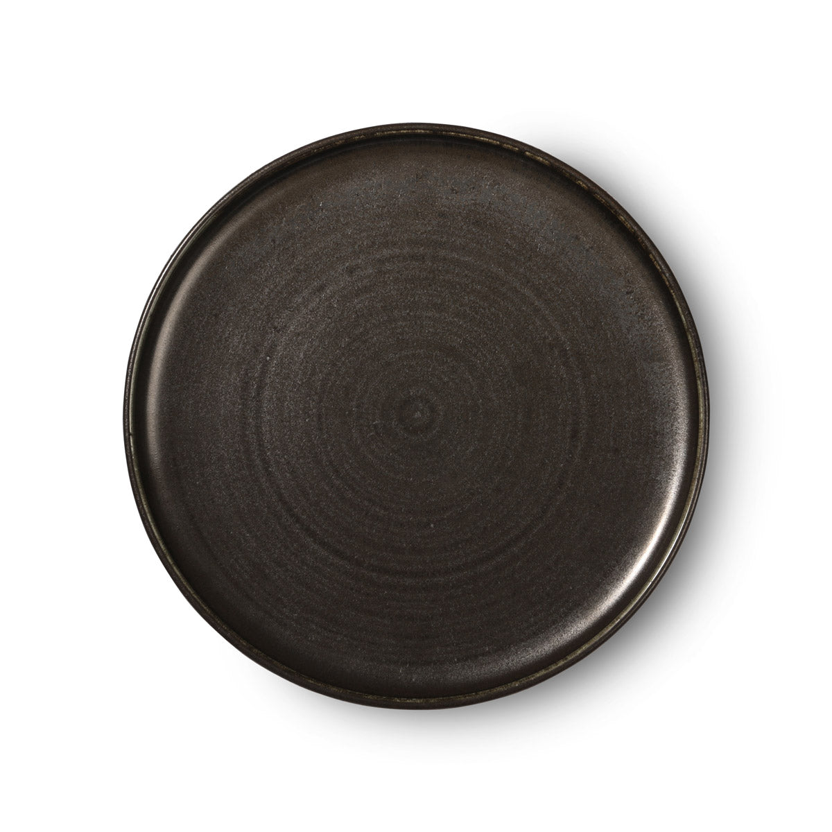 Assiettes plates X2  "Rustic black"