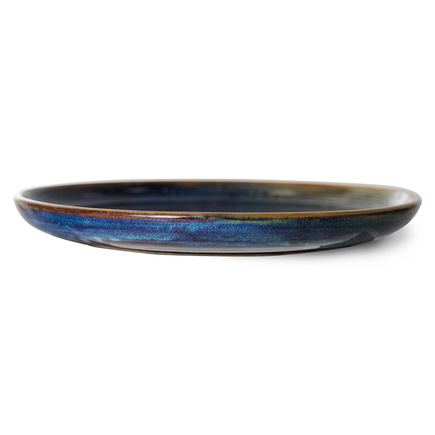 Assiettes plates X2 "Rustic blue"