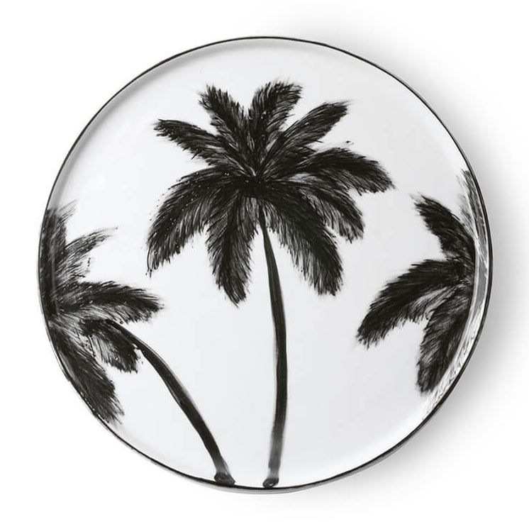 Grande assiette "Jungle" X2 - Noir