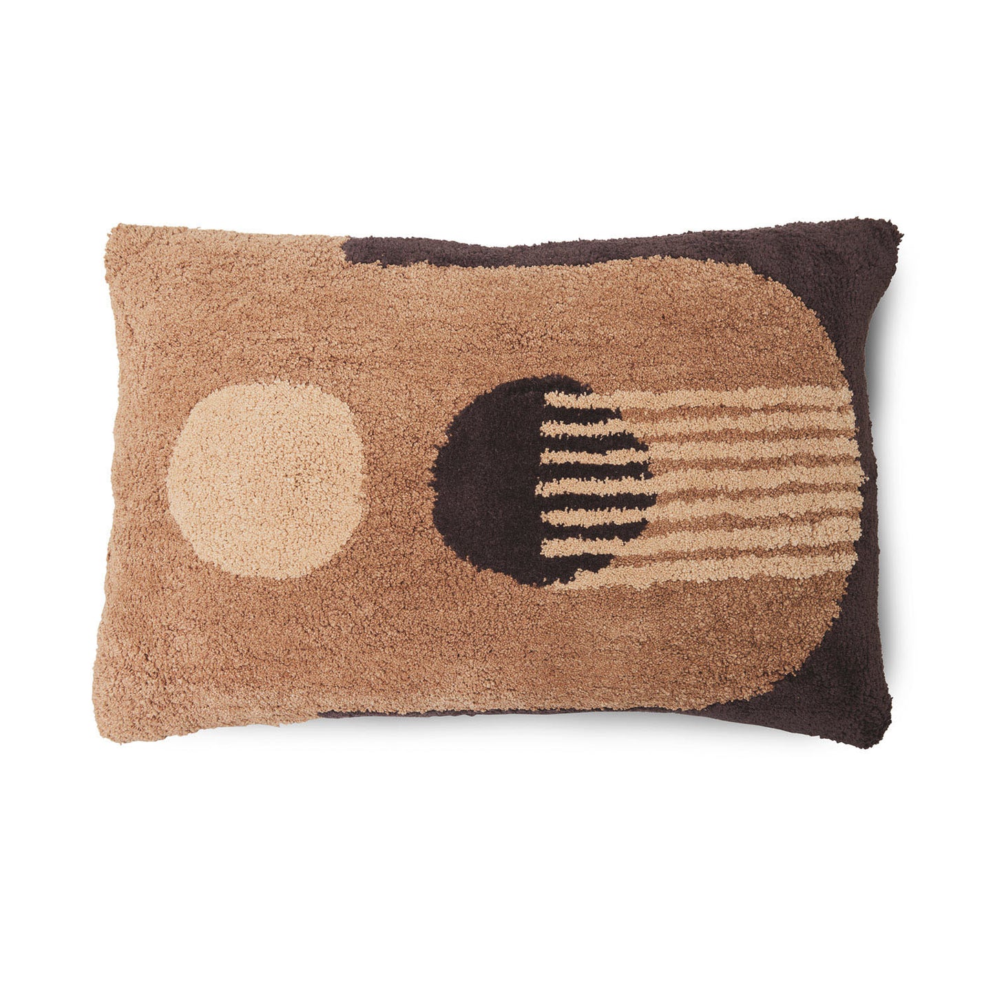 Coussin tufté graphique - Bark