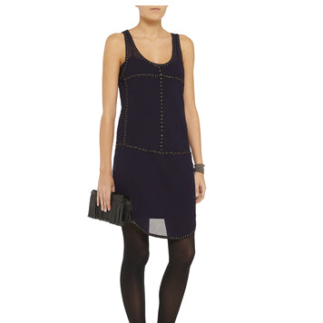 Robe "Parley" soie & métal NWT (40)