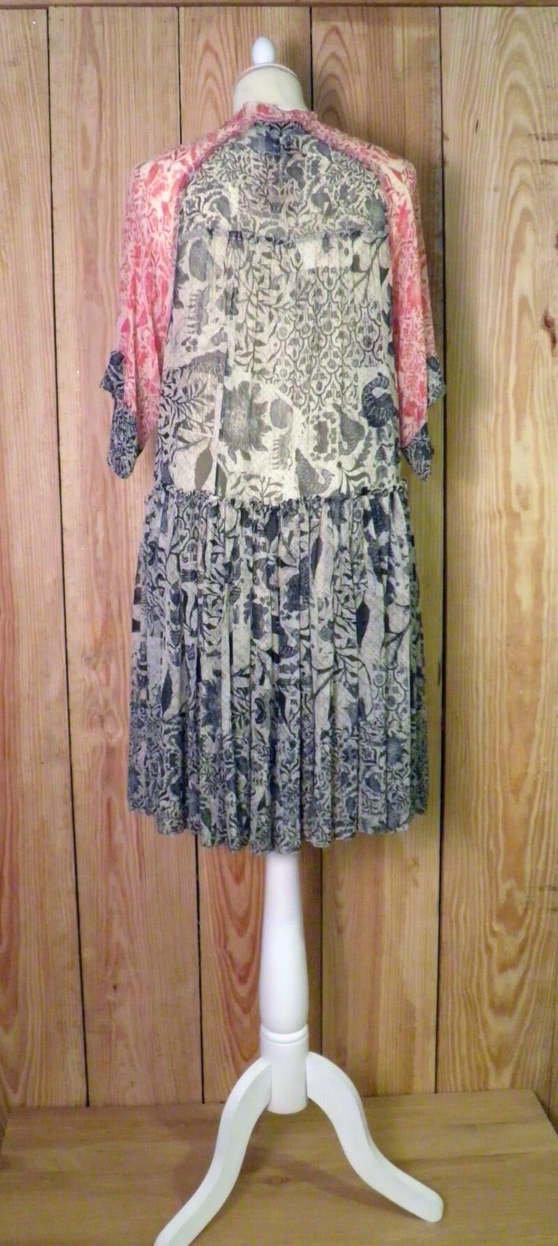 Robe "Venus" crêpe de soie imprimée NW (36)