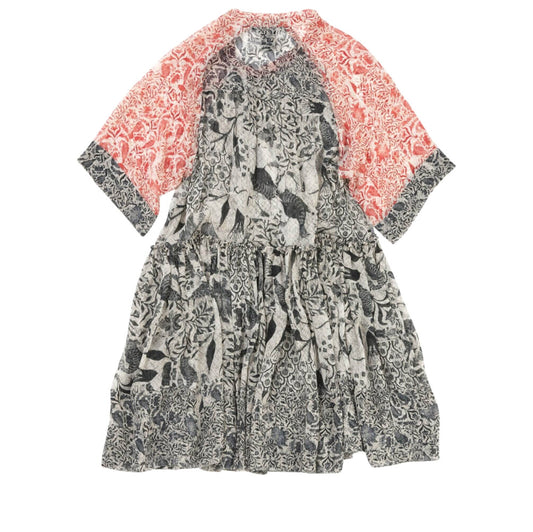 Robe "Venus" crêpe de soie imprimée NW (36)