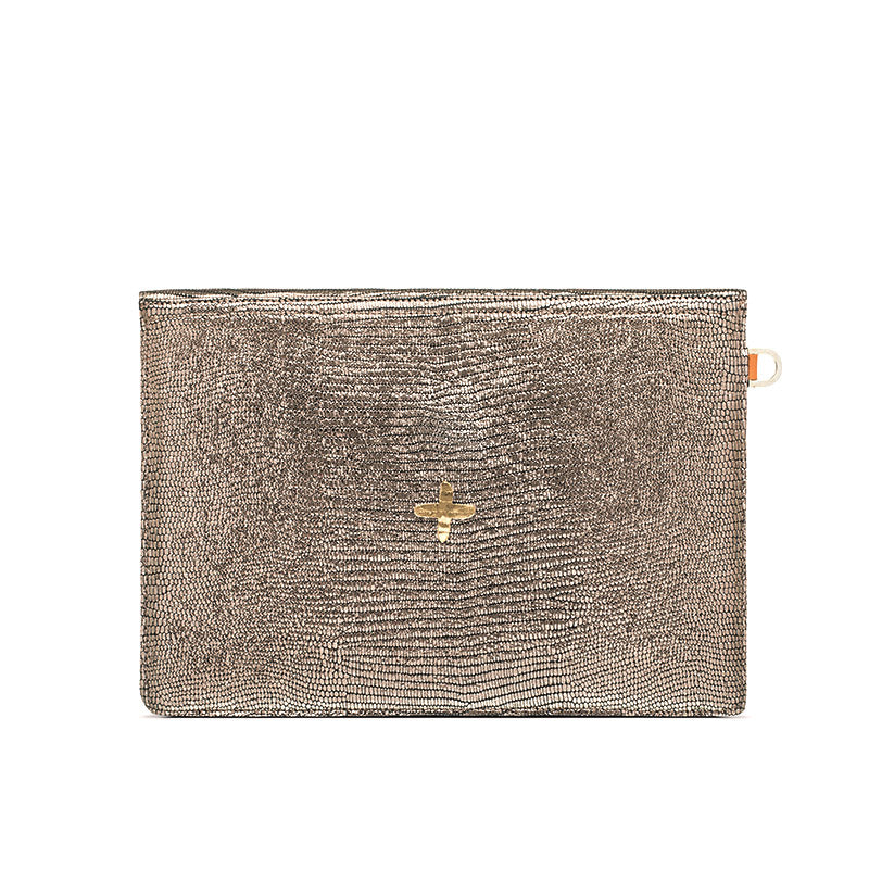 Pochette "Class" cuir Turtle Café