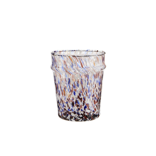 Verre soufflé - Bleu multico