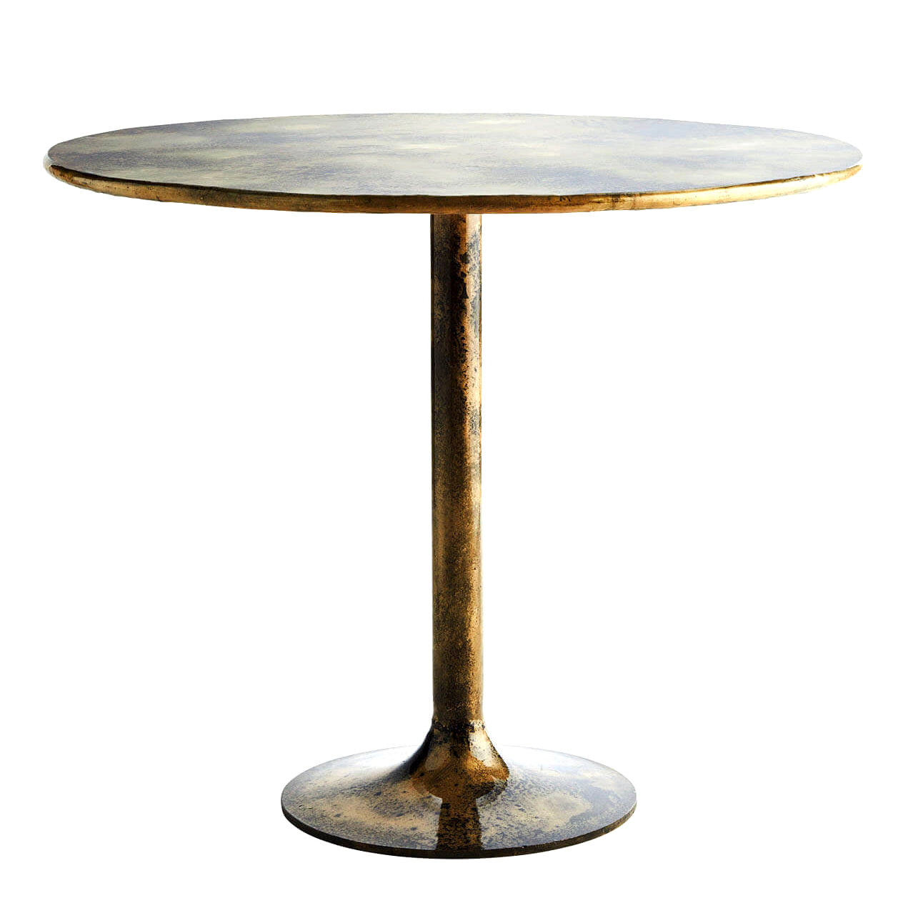 Table ronde "Desert Brass" métal