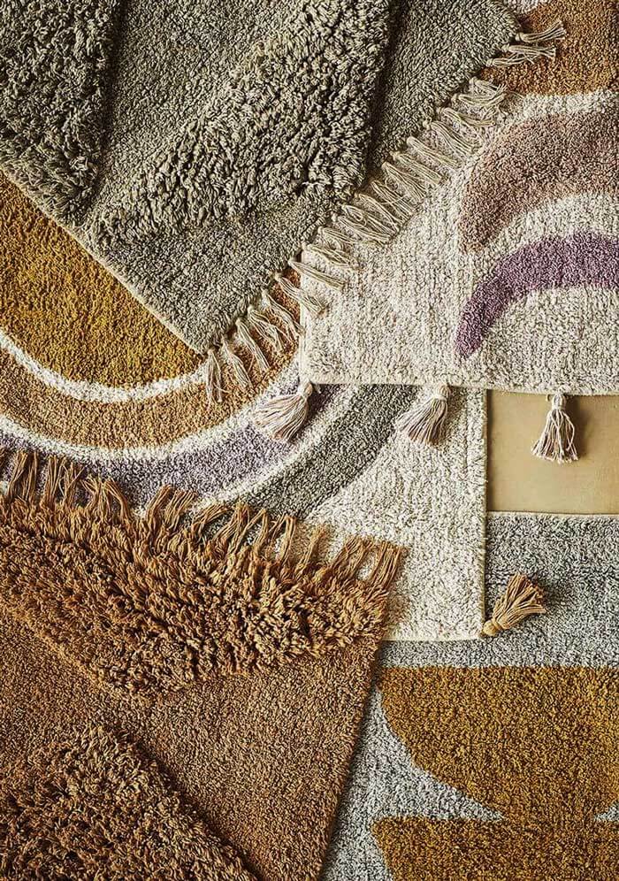 Petit tapis relief - Taupe