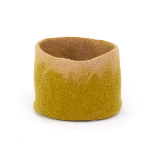 Calebasse en feutre S - Pistache/nude