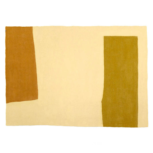 Tapis "Colorblock" laine 170x240 - Blé