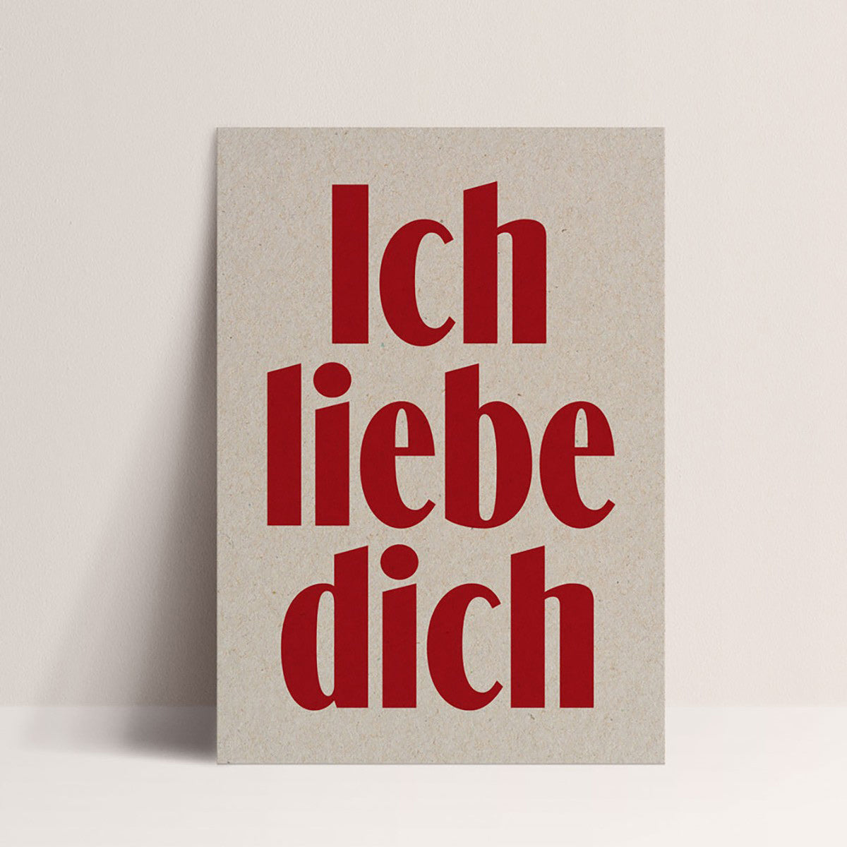 Affiche "Ich Liebe Dich"