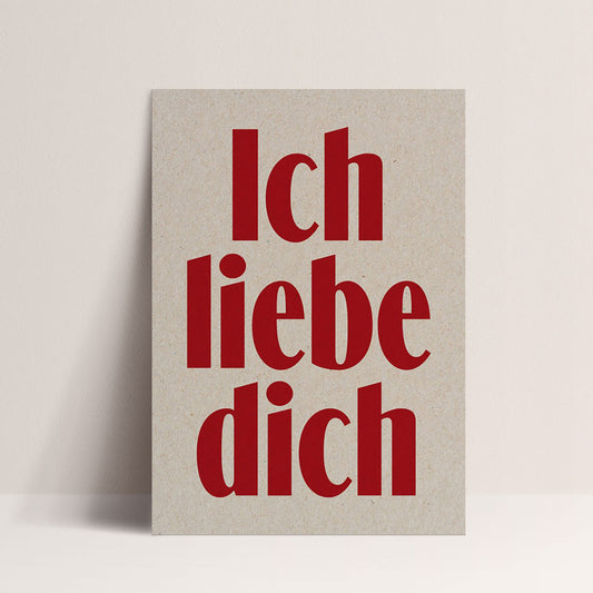 Affiche "Ich Liebe Dich"
