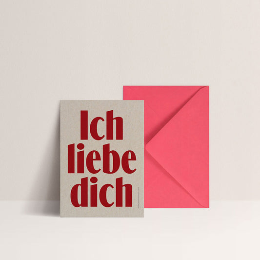 Carte "Ich Liebe Dich"