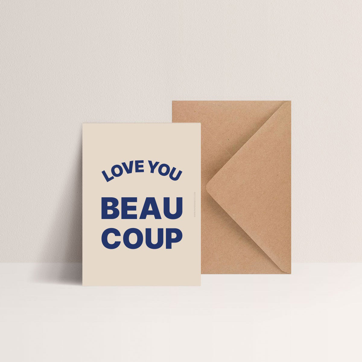 Carte "I love you beaucoup"