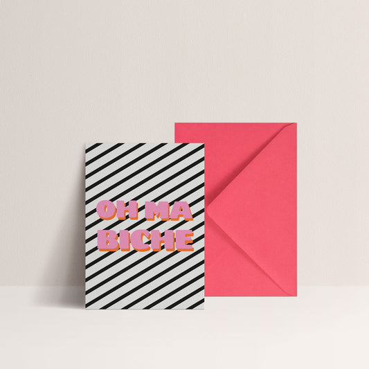 Carte "Oh Ma Biche"