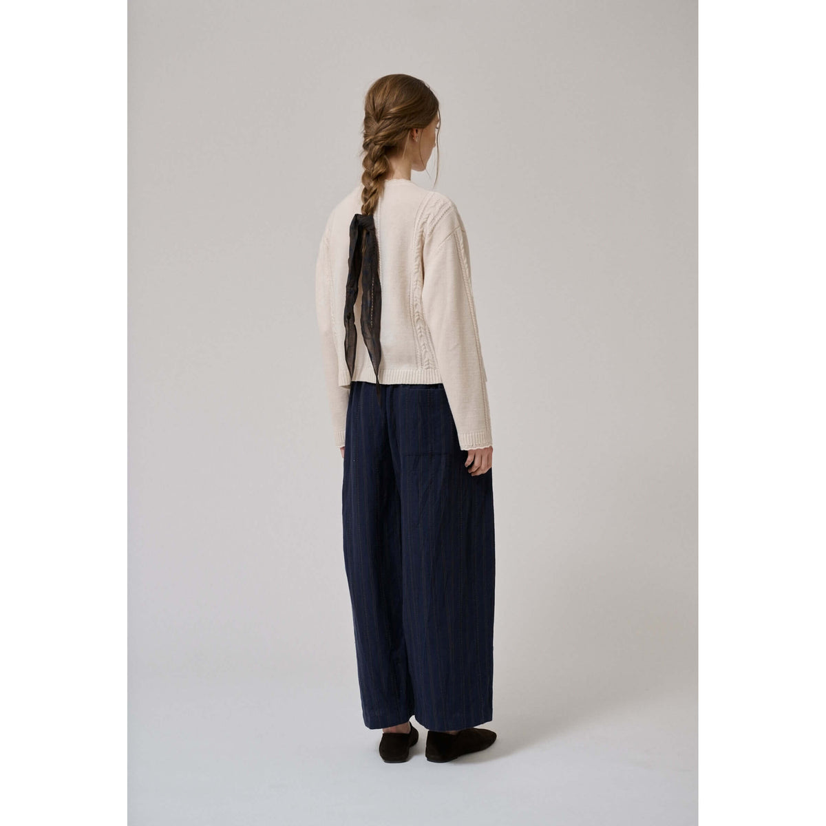 Pantalon "Creek balloon" - Dark navy stripe