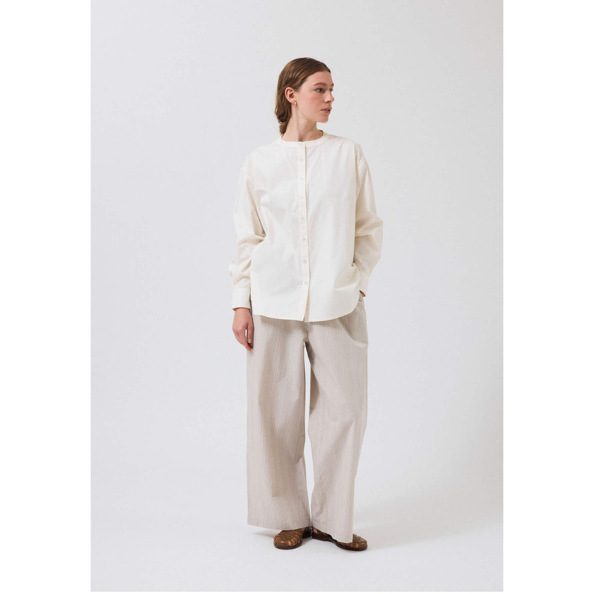Chemise "Irissa Os" - White sand