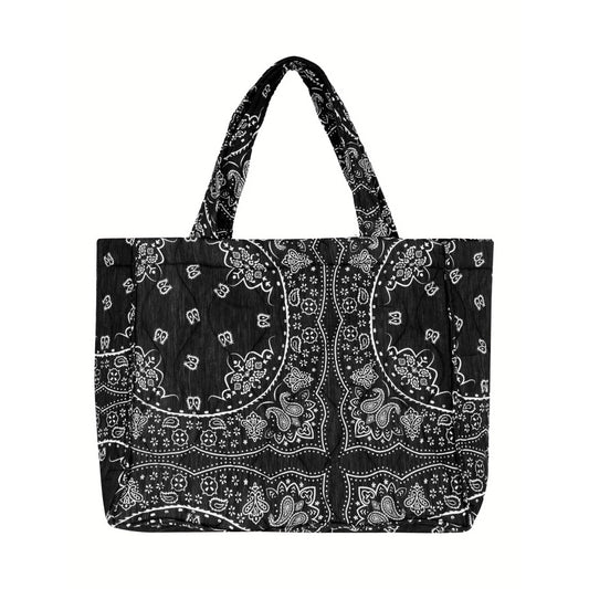 Cabas "Philadelphie Bandanas" - Anthracite
