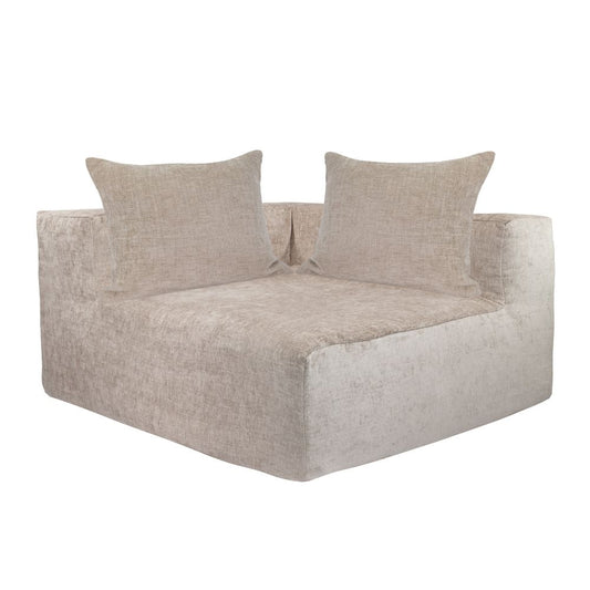 Canapé d'angle "Slow Coin" Velours chenille