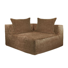 Canapé d'angle "Slow Coin" Velours chenille