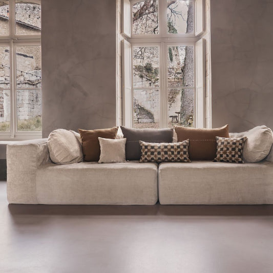 Canapé 4pl. XL "Slow Family" Velours chenille