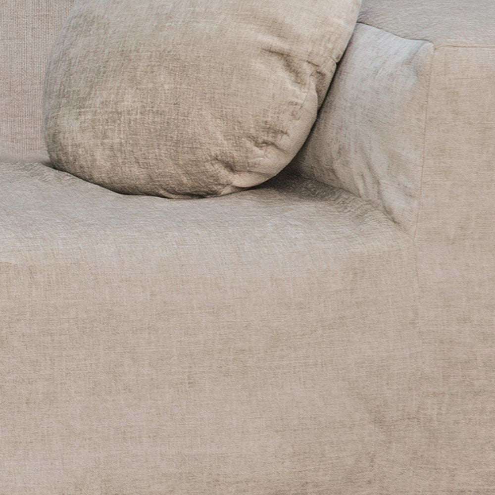 Canapé d'angle "Slow Coin" Velours chenille