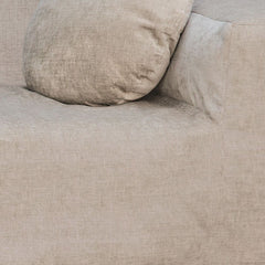 Canapé d'angle "Slow Coin" Velours chenille