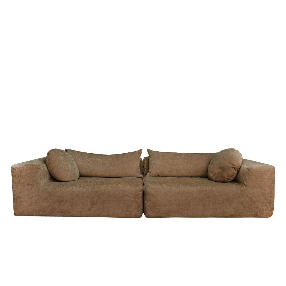 Canapé 4pl. XL "Slow Family" Velours chenille