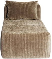 Méridienne "Slow Chill" Velours Cord Sépia