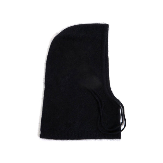 Cagoule laine & cachemire brossé "Bennya" - Noir