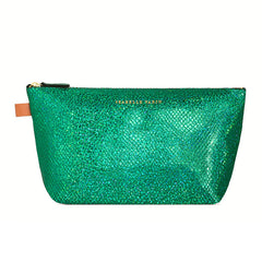 Grande trousse "Mild" cuir Facette Vert