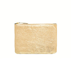 Petite pochette "Monoï" cuir Turtle Gold