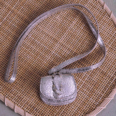 Porte-pods "Edro" cuir Foil Orchidée