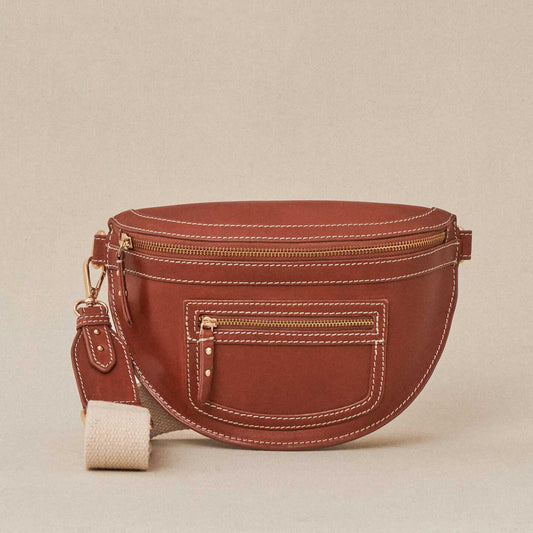 Banane "Sana" cuir - Camel