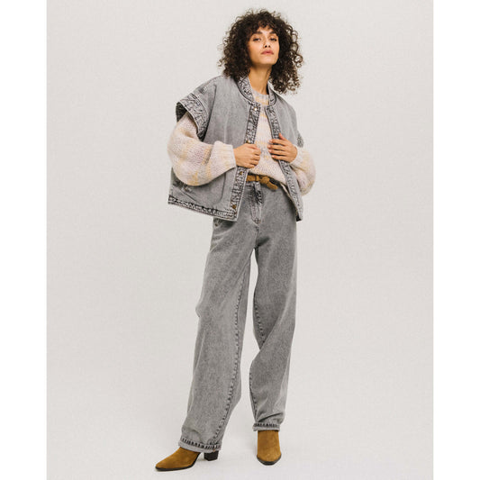 Jean barrel "Fedison" denim nuage