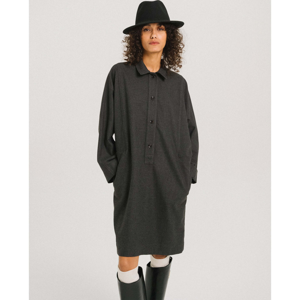 Robe "Félicie" - Anthracite