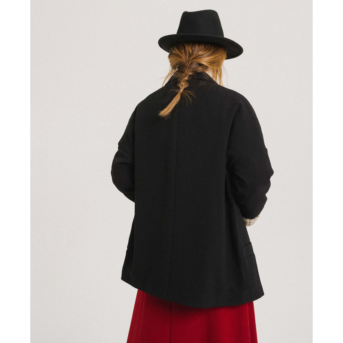 Veste crêpe "Etoile Tribu" - Noir
