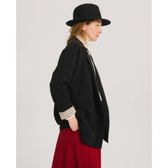 Veste crêpe "Etoile Tribu" - Noir