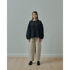 Pantalon barrel "Vera" - Oatmeal