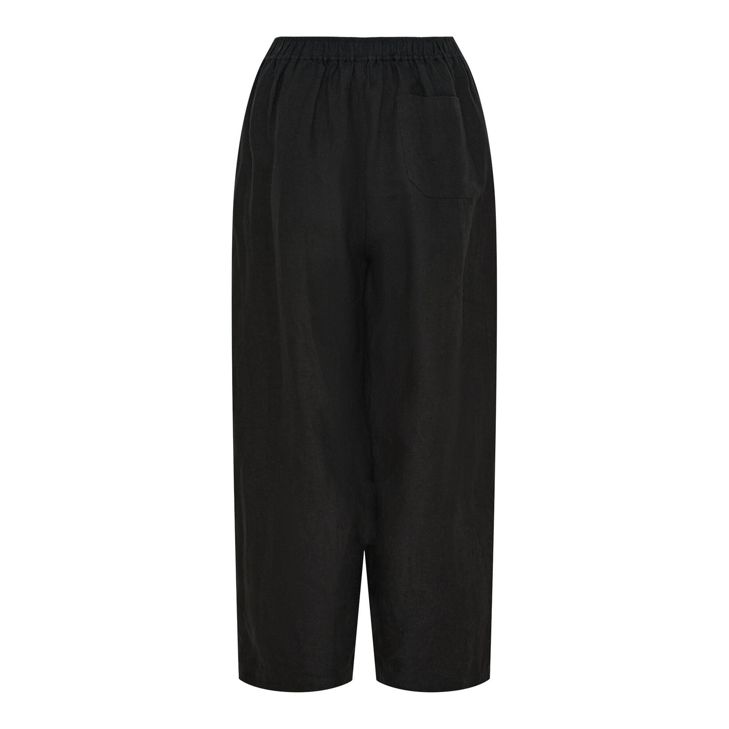 Pantalon barrel "Billie" lin - Black